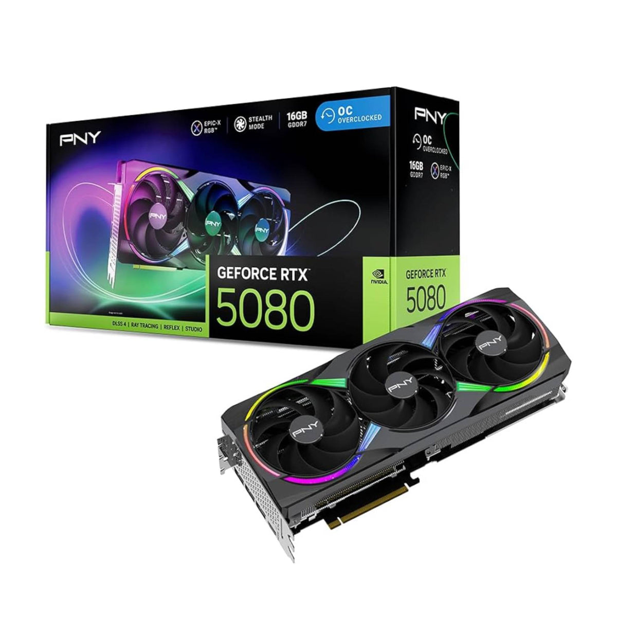 PNY NVIDIA GeForce RTX 5080 Graphics Card